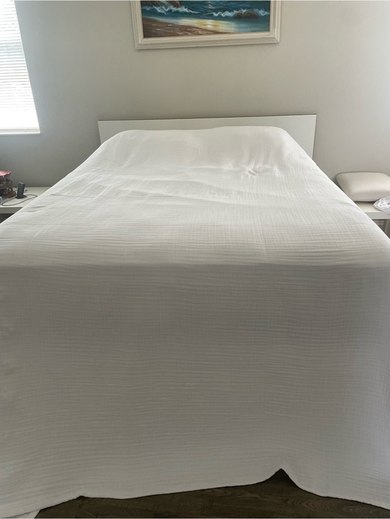 Other - Muslin Comfort Ultra Lightweight Cotton Blanket White 120x120 OEKO-TEX